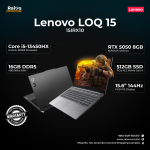 Lenovo LOQ 15IRX10 (2025) Gaming Laptop BD | Core i5-13450HX | RTX 5050 8GB | 15.6” FHD 144Hz